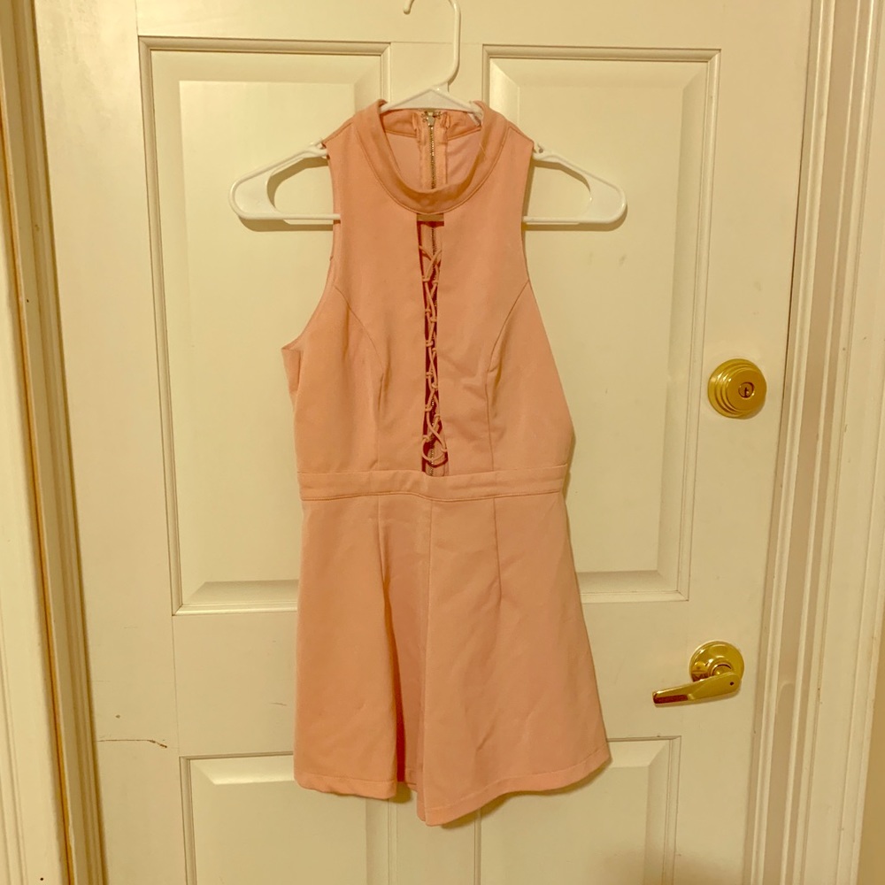 Light pink figleaf romper
